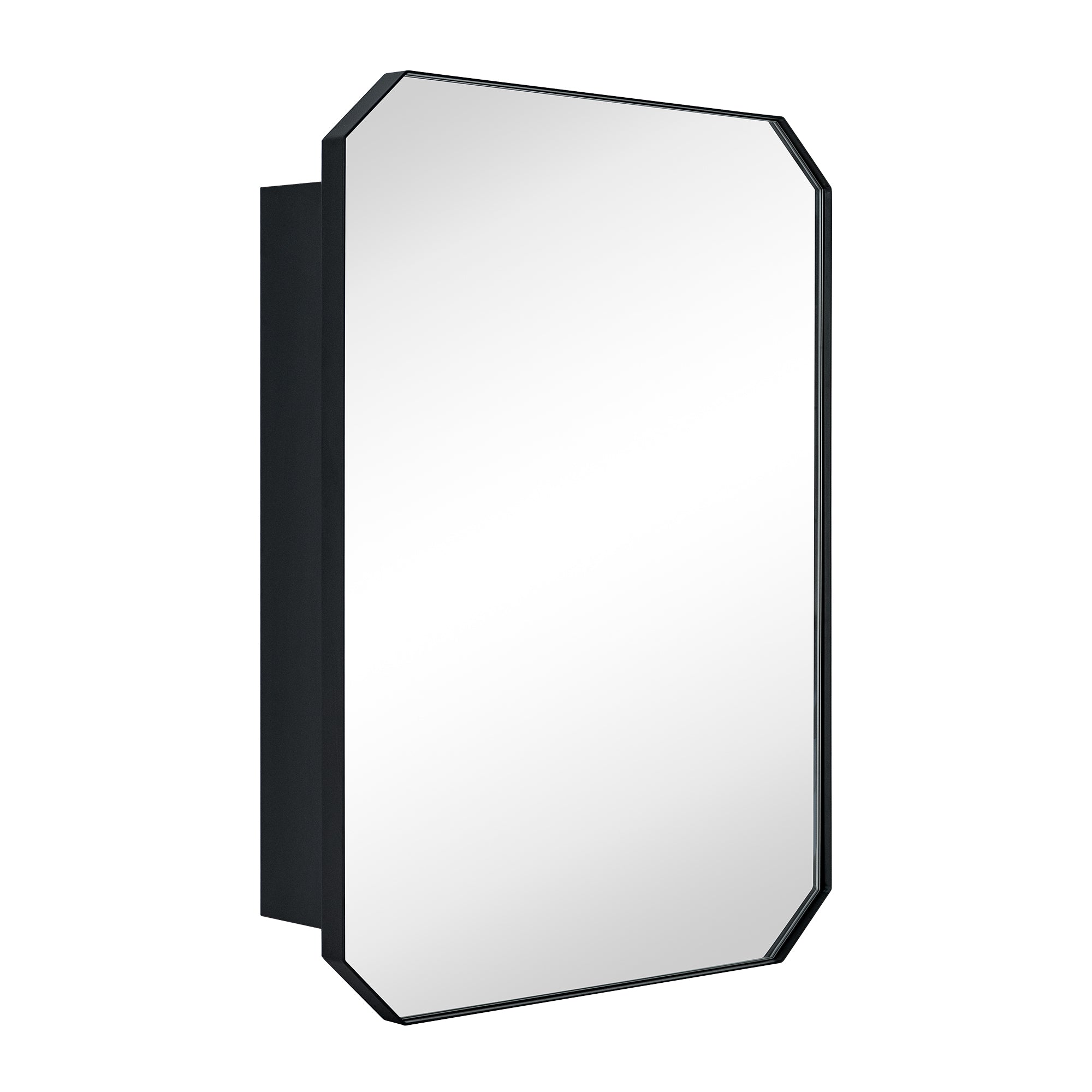 Irregular-Surface Mount Medicine Cabinet with Mirror