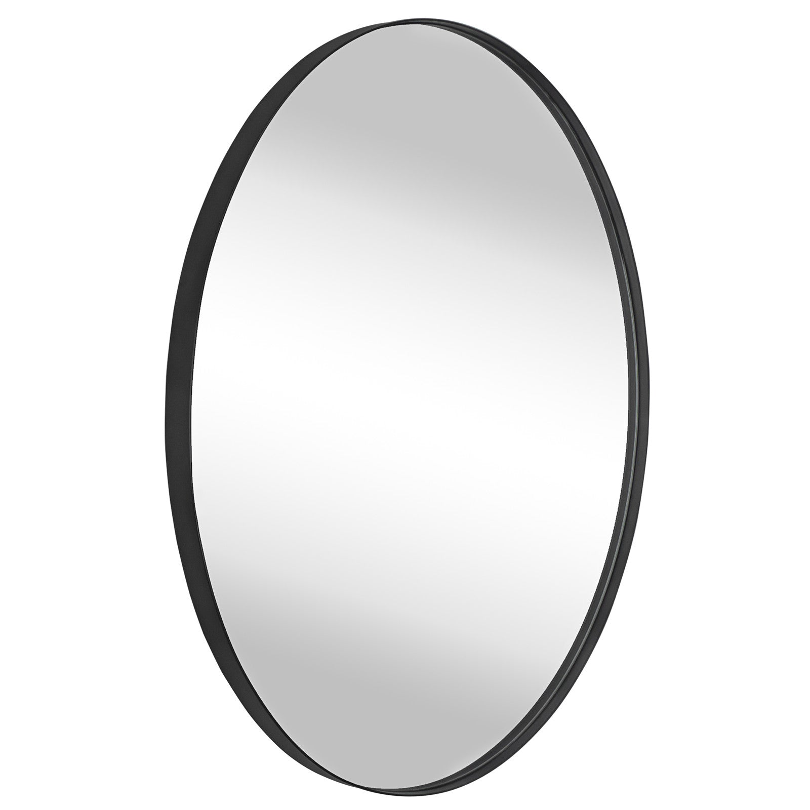 Oval Stainless Steel Framed Wall Mounted Bathroom Vanity Mirror