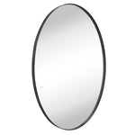 Oval Stainless Steel Framed Wall Mounted Bathroom Vanity Mirror