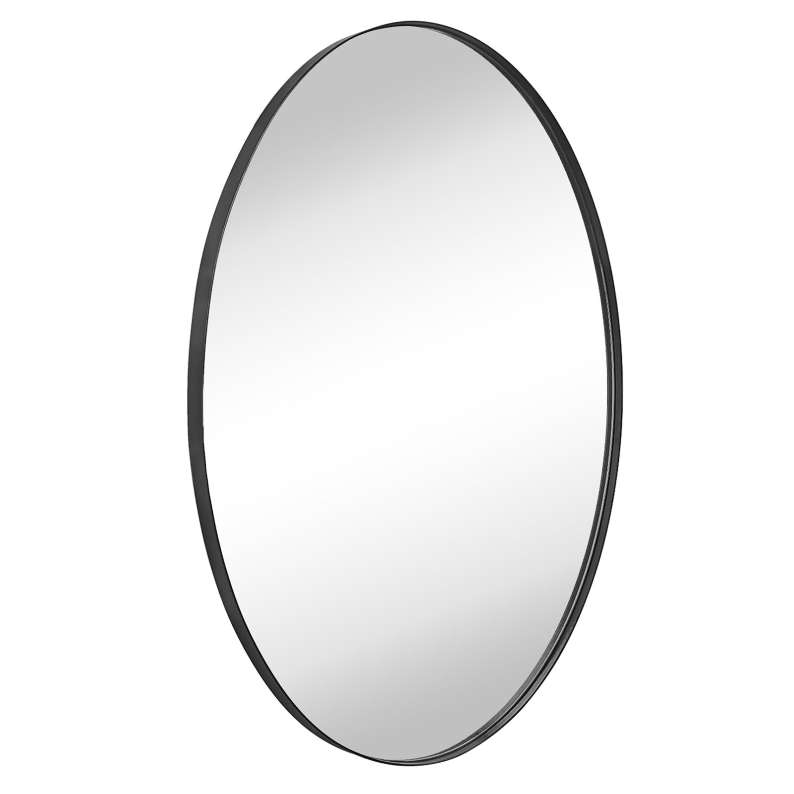 Oval Stainless Steel Framed Wall Mounted Bathroom Vanity Mirror