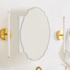 Marlawe Minimalism Irregular Frameless Surface Mount Bathroom Medicine Cabinet with Mirrors