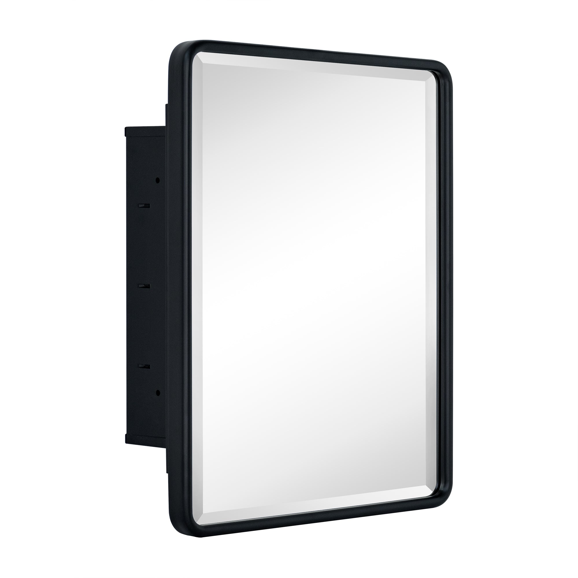 Farmhouse Recessed Rectangular Metal Framed Bathroom Medicine Cabinets with Mirror