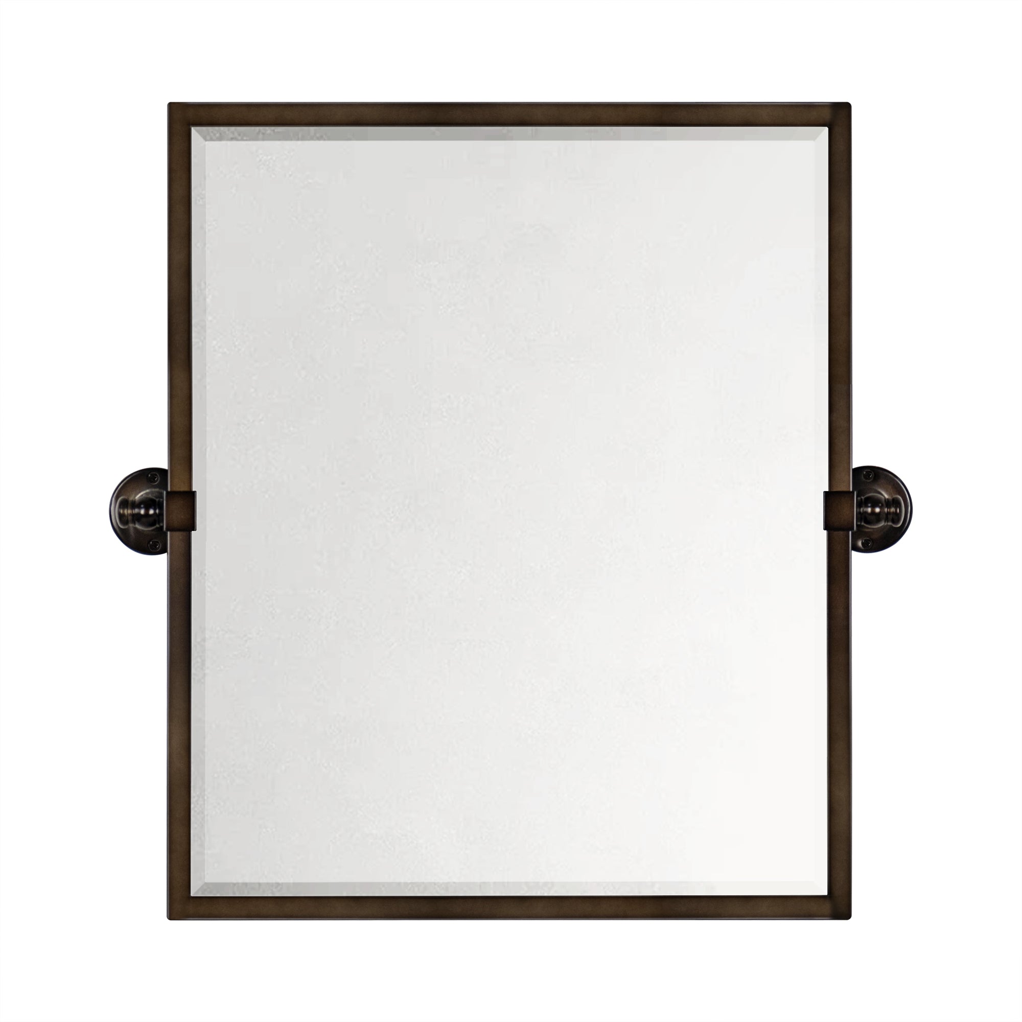 Blakley Rectangular Pivoting Mirror Tilt Mirror for Bathroom Swivel Metal Framed Wall Mounted Bathroom Vanity Mirror
