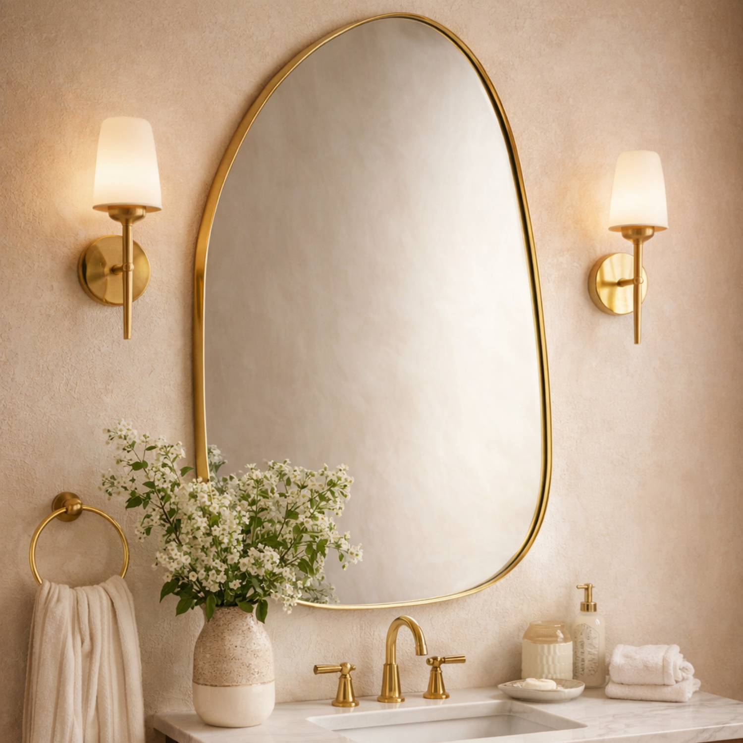 Bertlinde Modern Irregular Wall Mirrors