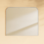 Bhargava Modern Arch Mantel Mirrors GC-0Y028 Brushed Gold 30x34" TEHOME