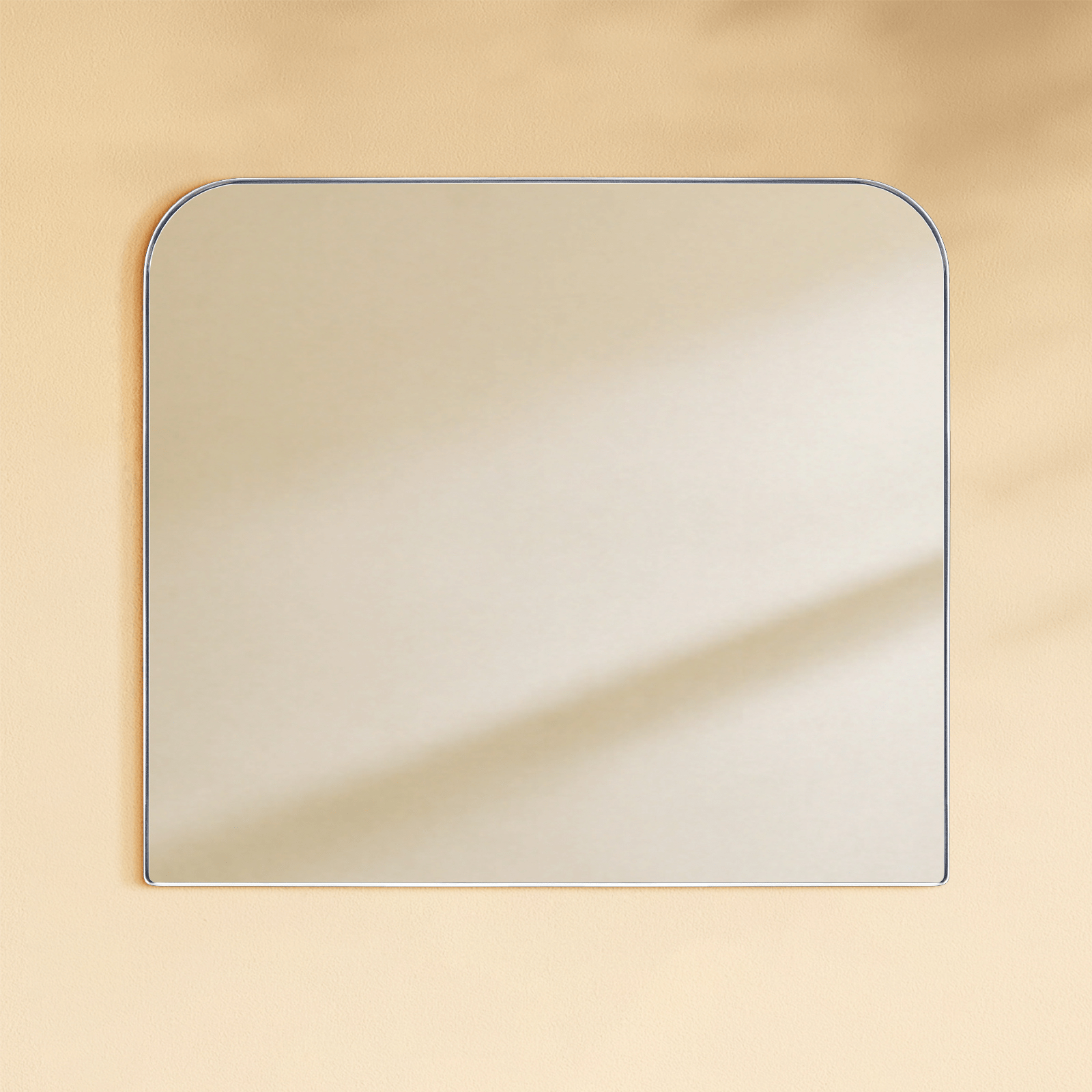 Bhargava Modern Arch Mantel Mirrors GC-0Y028 Brushed Gold 30x34" TEHOME