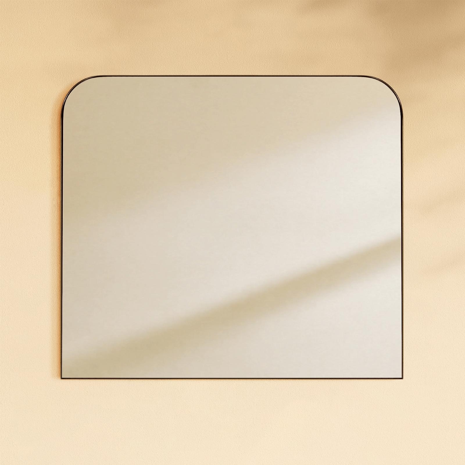 Bhargava Modern Arch Mantel Mirrors GC-0Y028 Brushed Gold 30x34" TEHOME