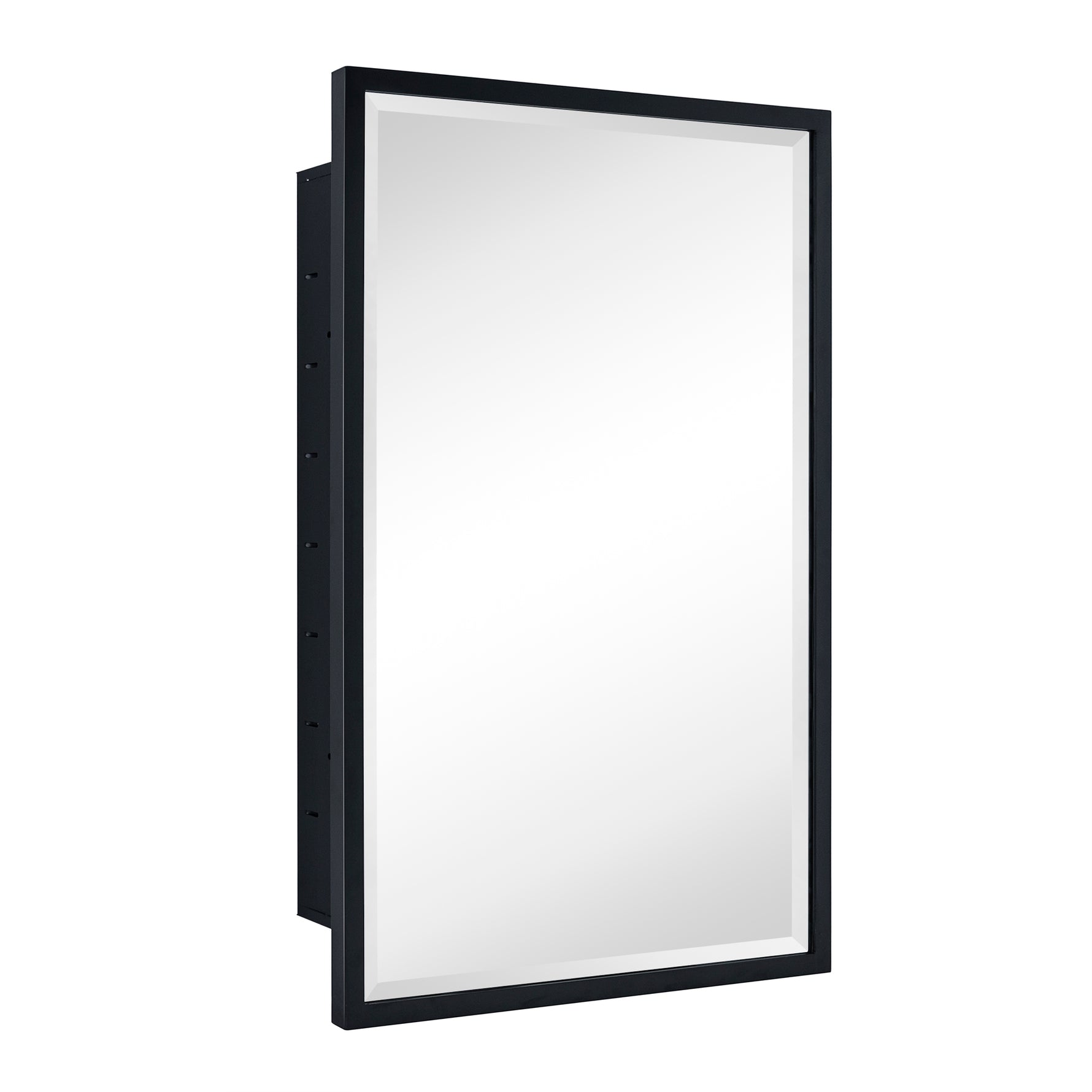 Rectangular Metal Framed Recessed Bathroom Medicine Cabinet with Mirror