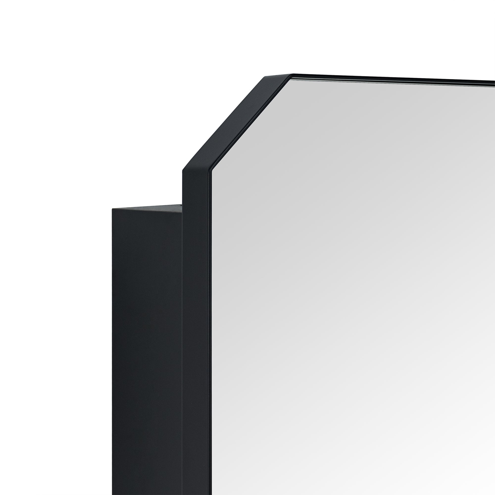 Irregular-Surface Mount Medicine Cabinet with Mirror