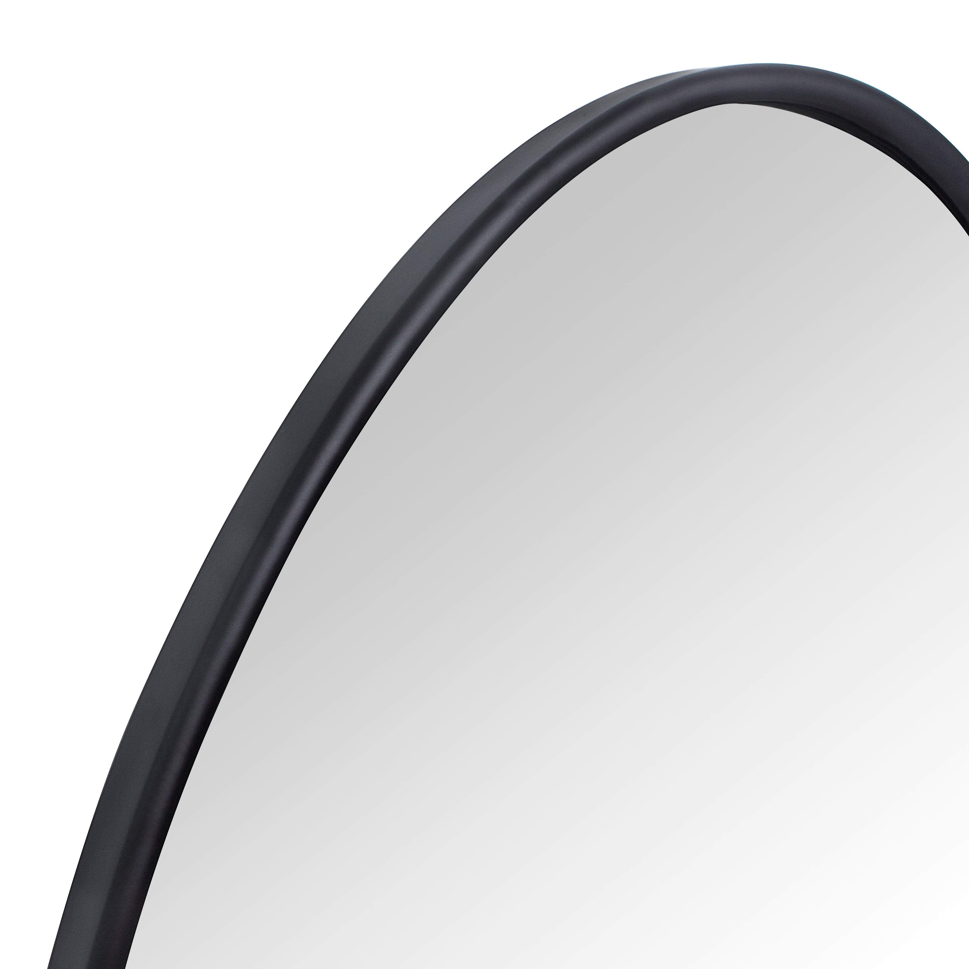 Oval Metal Framed Bathroom Mirror Wall Mounted Bathroom Vanity Mirror