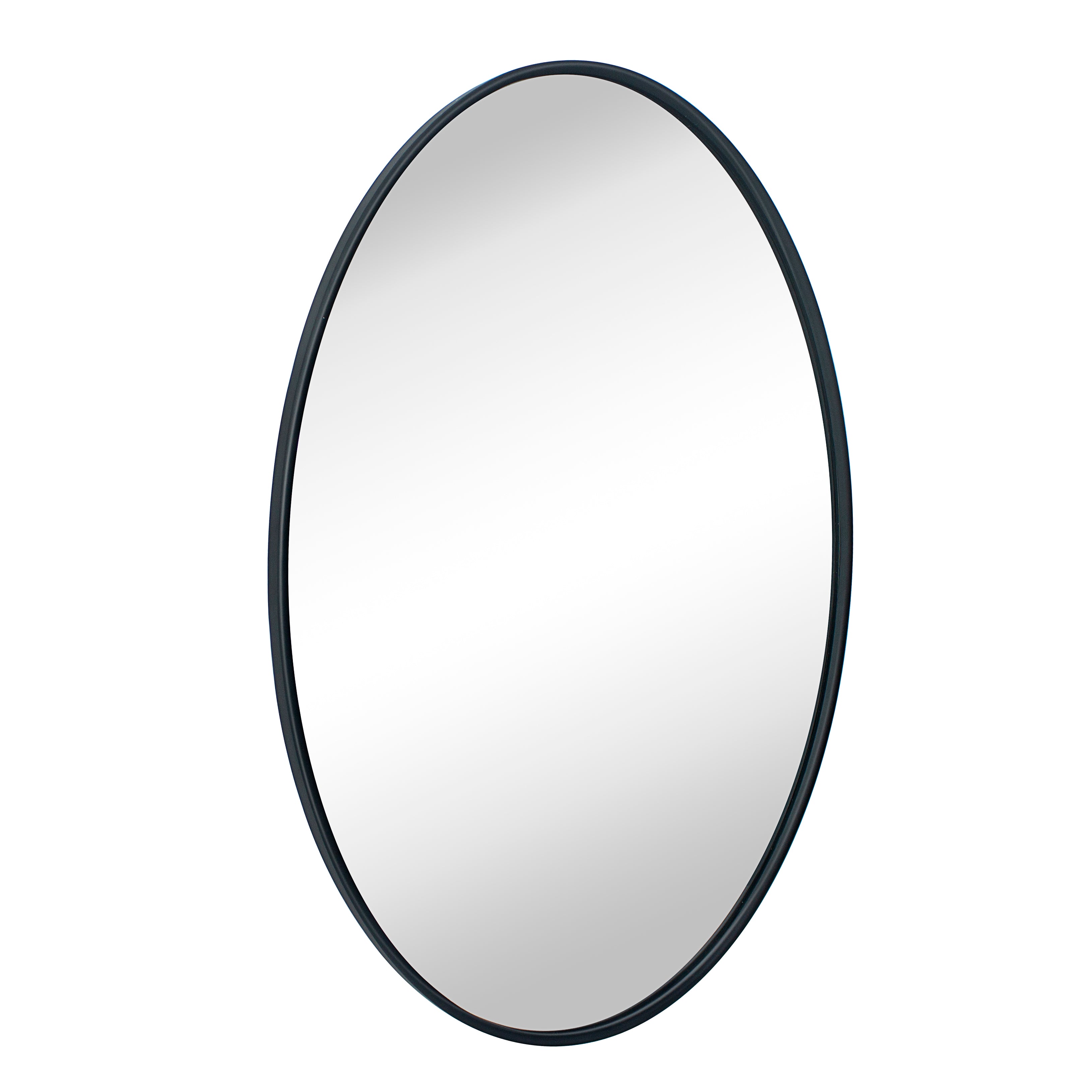 Oval Metal Framed Bathroom Mirror Wall Mounted Bathroom Vanity Mirror