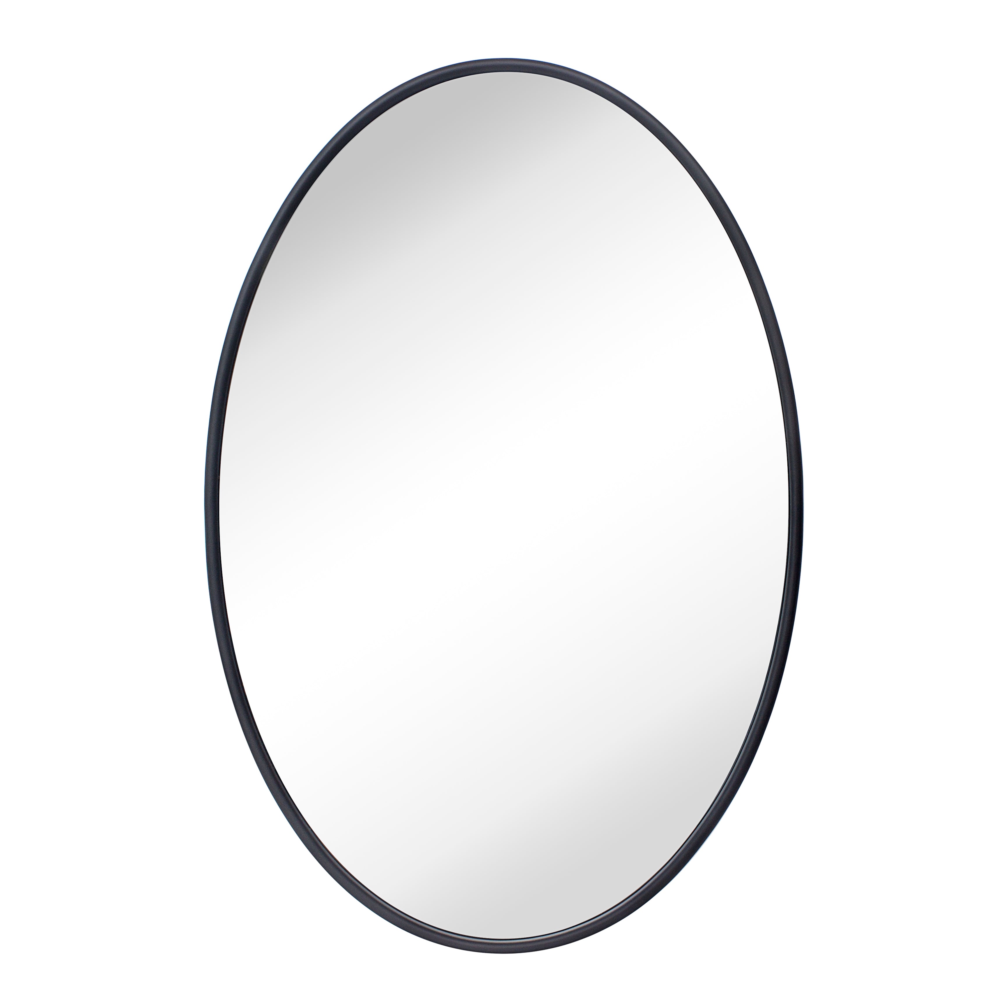 Oval Metal Framed Bathroom Mirror Wall Mounted Bathroom Vanity Mirror