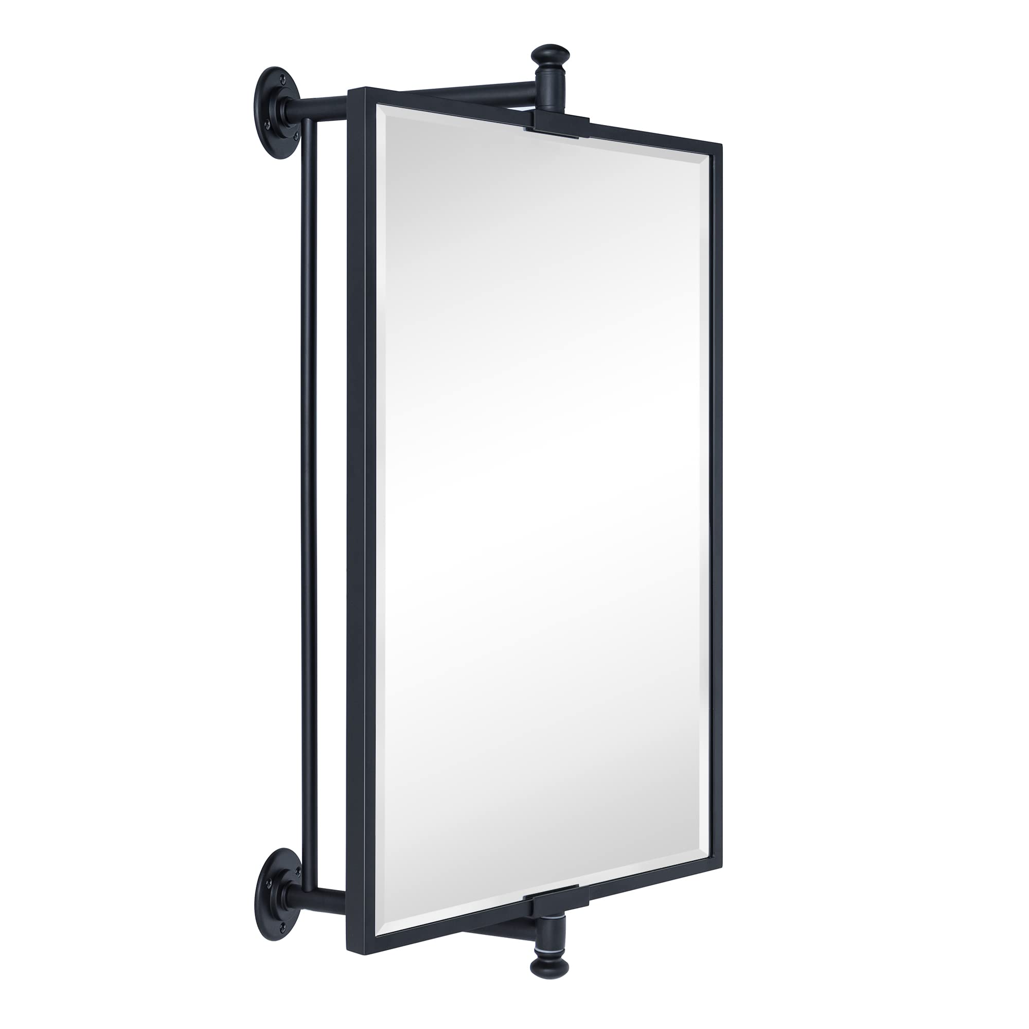 Rectangular Metal Framed Wall Mounted Bathroom Vanity Mirror