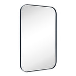 Rectangular Stainless Steel Framed Wall Mounted Bathroom Vanity Mirror