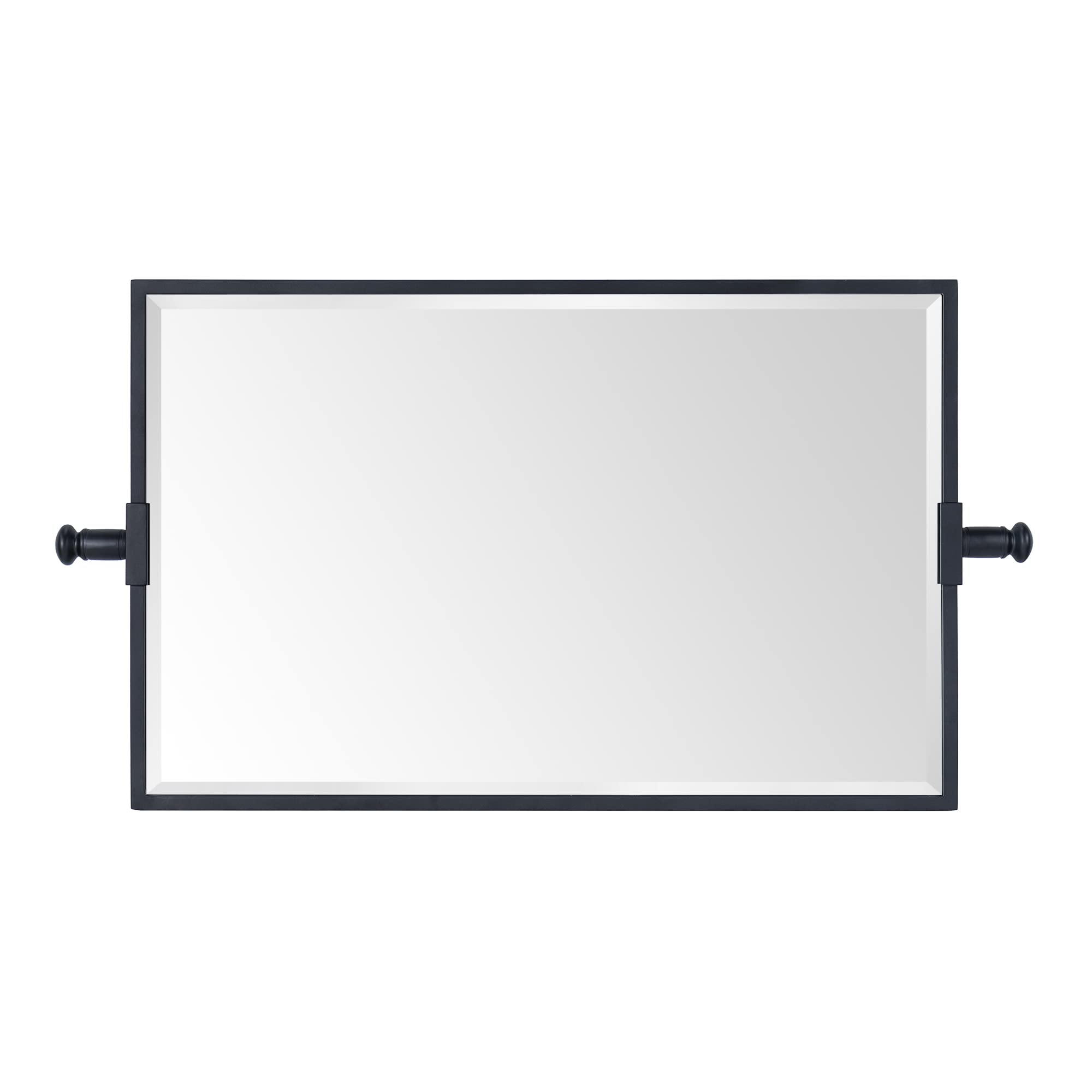 Rectangular Metal Framed Wall Mounted Bathroom Vanity Mirror