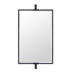 Rectangular Metal Framed Wall Mounted Bathroom Vanity Mirror