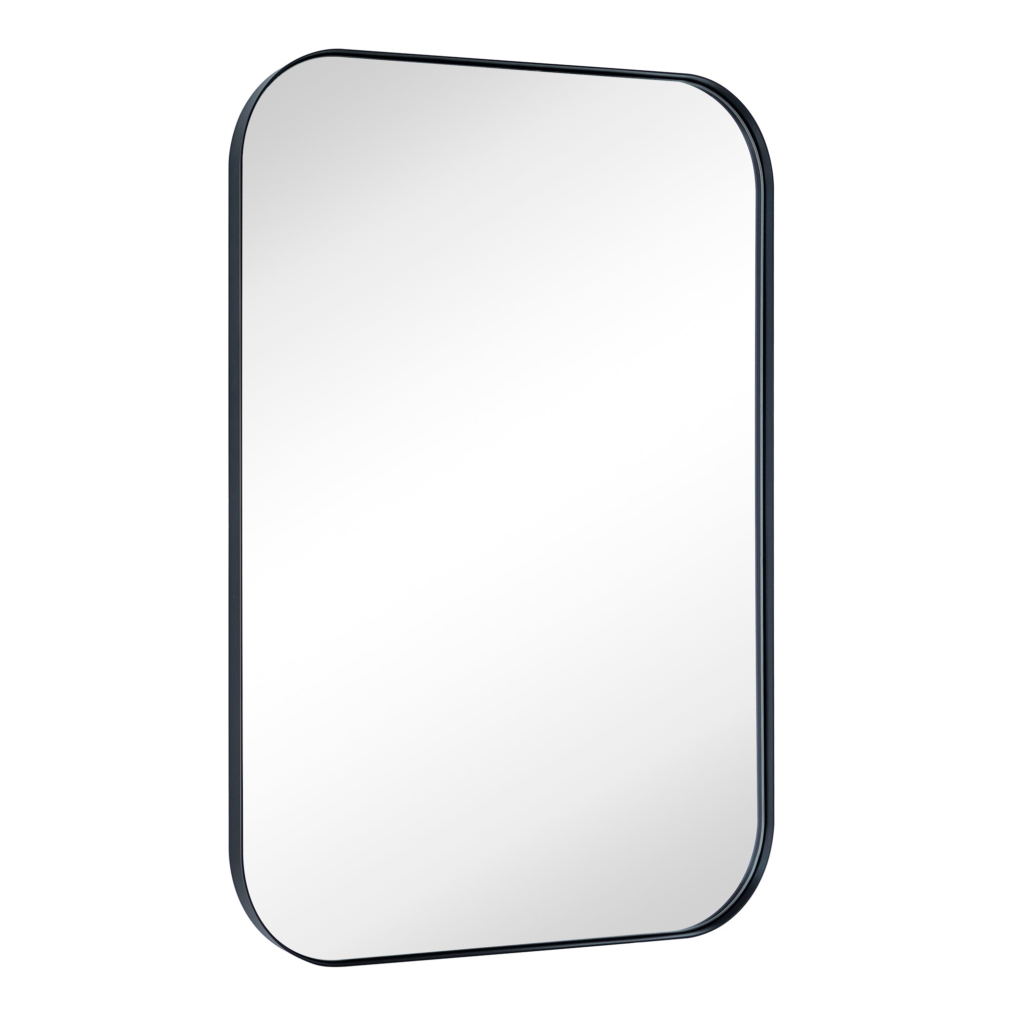 Rectangular Stainless Steel Framed Wall Mounted Bathroom Vanity Mirror