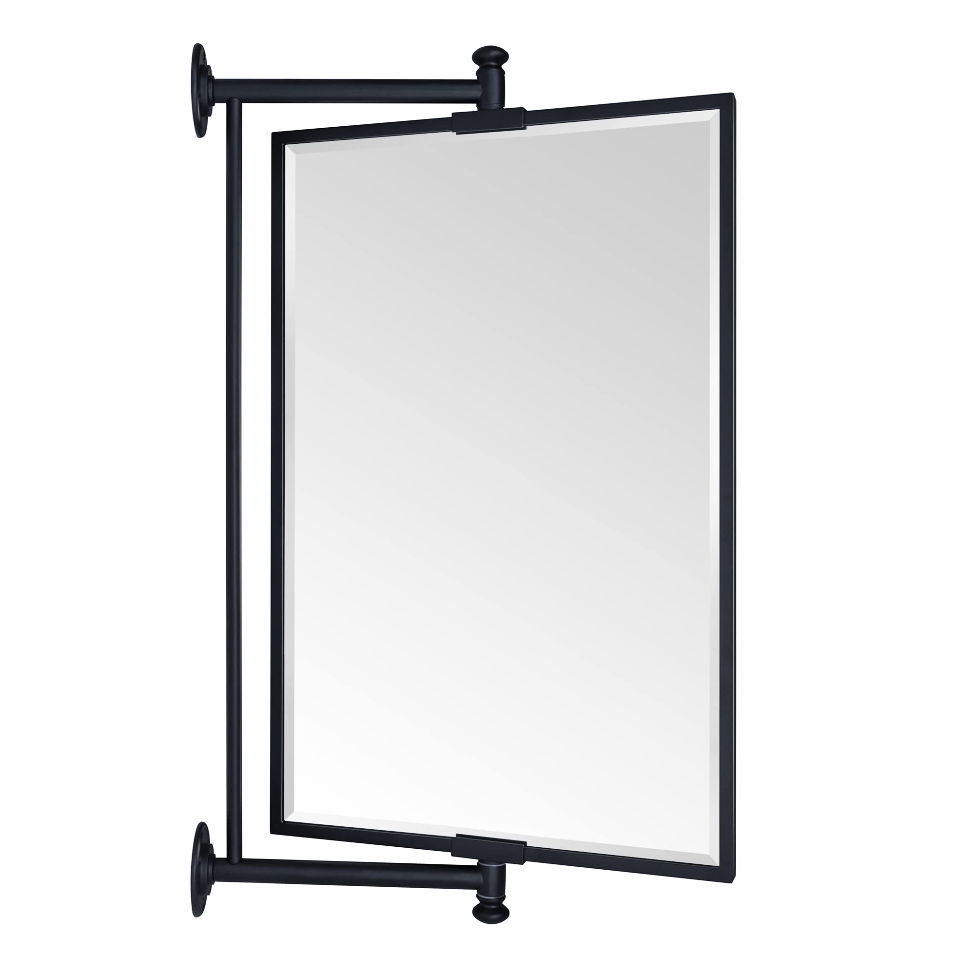 Rectangular Metal Framed Wall Mounted Bathroom Vanity Mirror