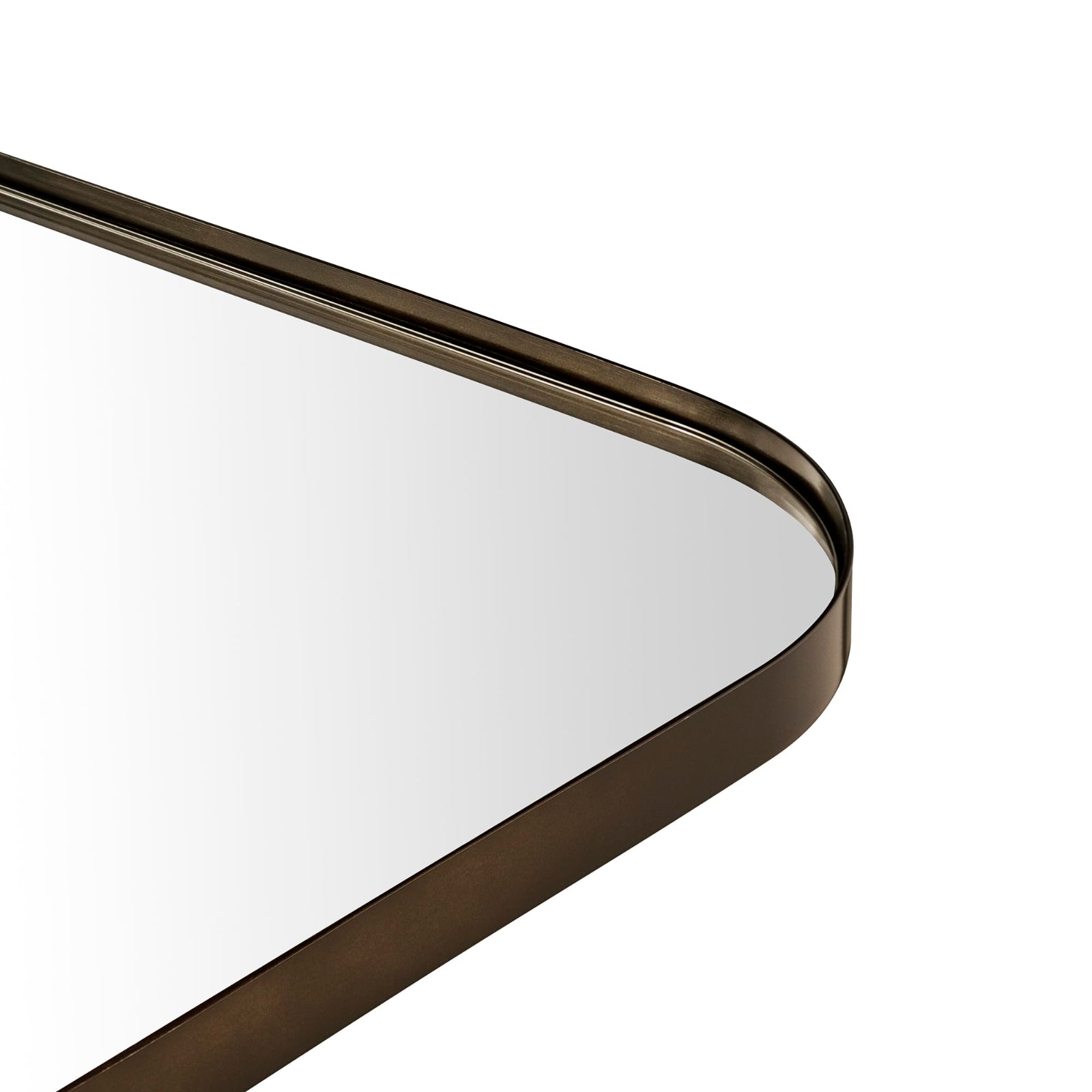 Rectangular Stainless Steel Framed Wall Mounted Bathroom Vanity Mirror