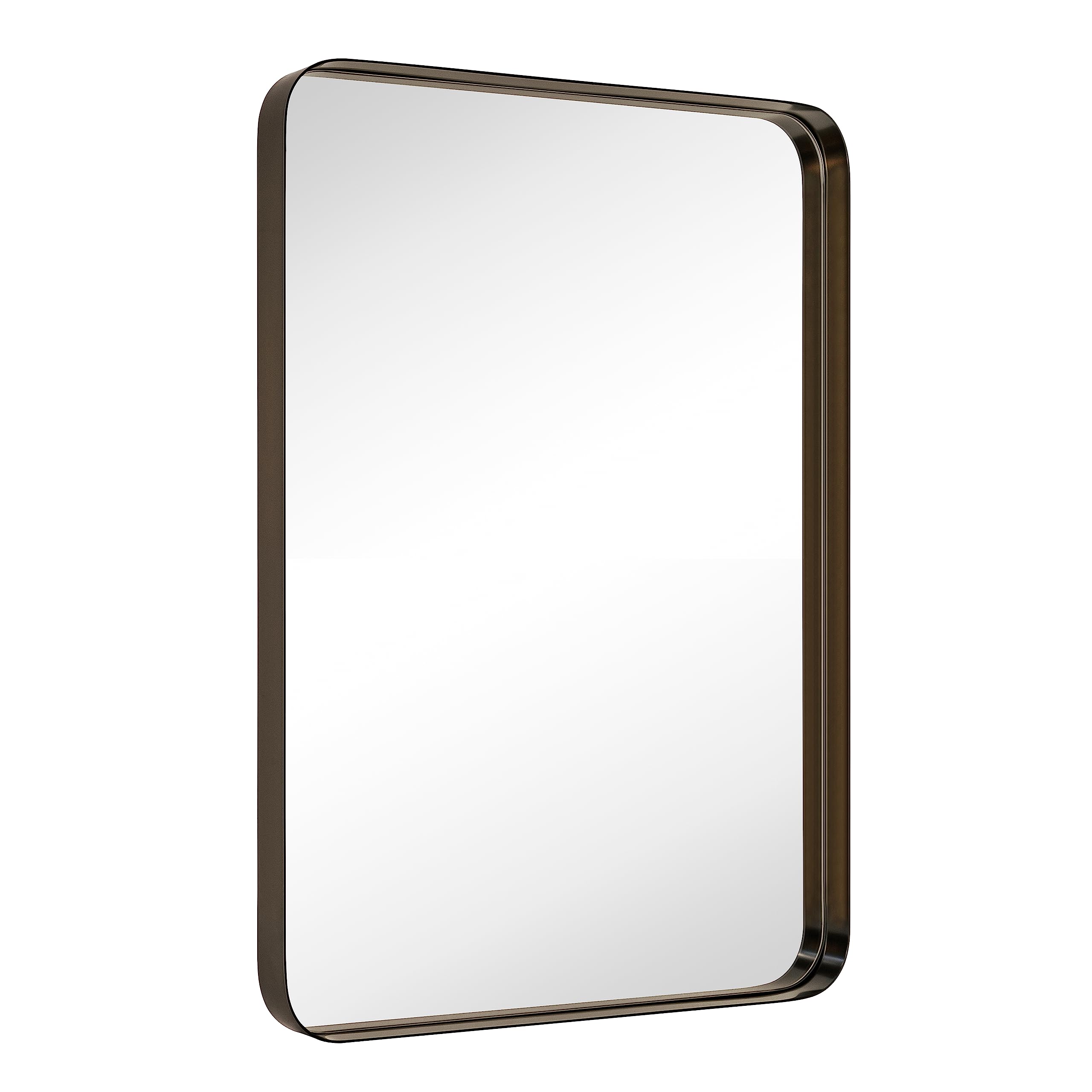 Rectangular Metal Framed Wall Mounted Bathroom Vanity Mirror