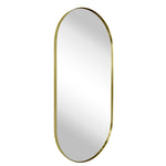 Oval Metal Framed Wall Mounted Bathroom Vanity Mirror