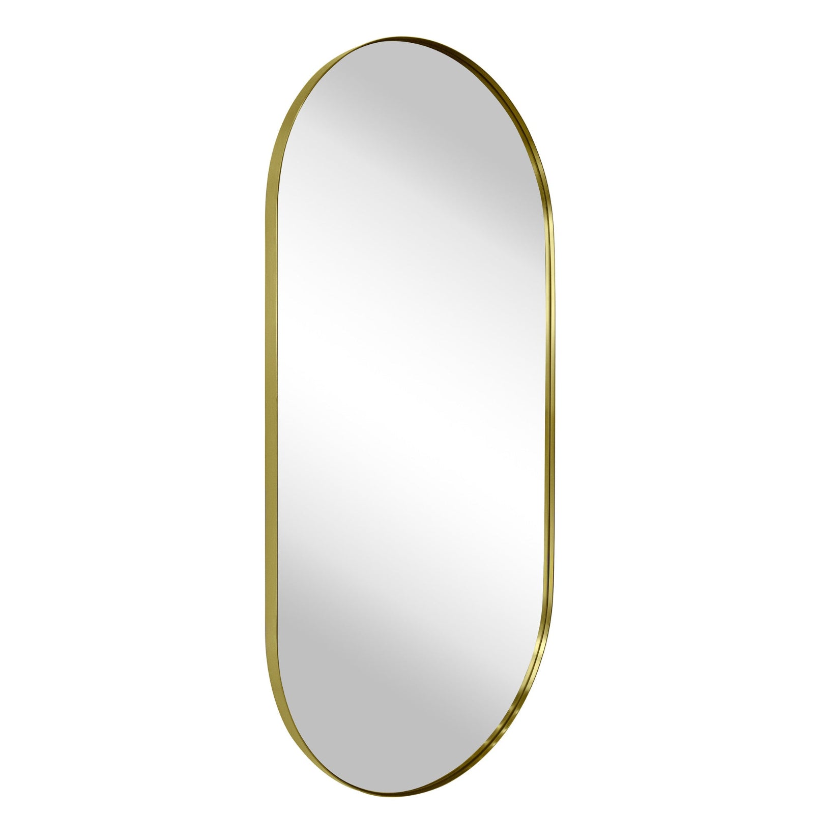 Oval Metal Framed Wall Mounted Bathroom Vanity Mirror