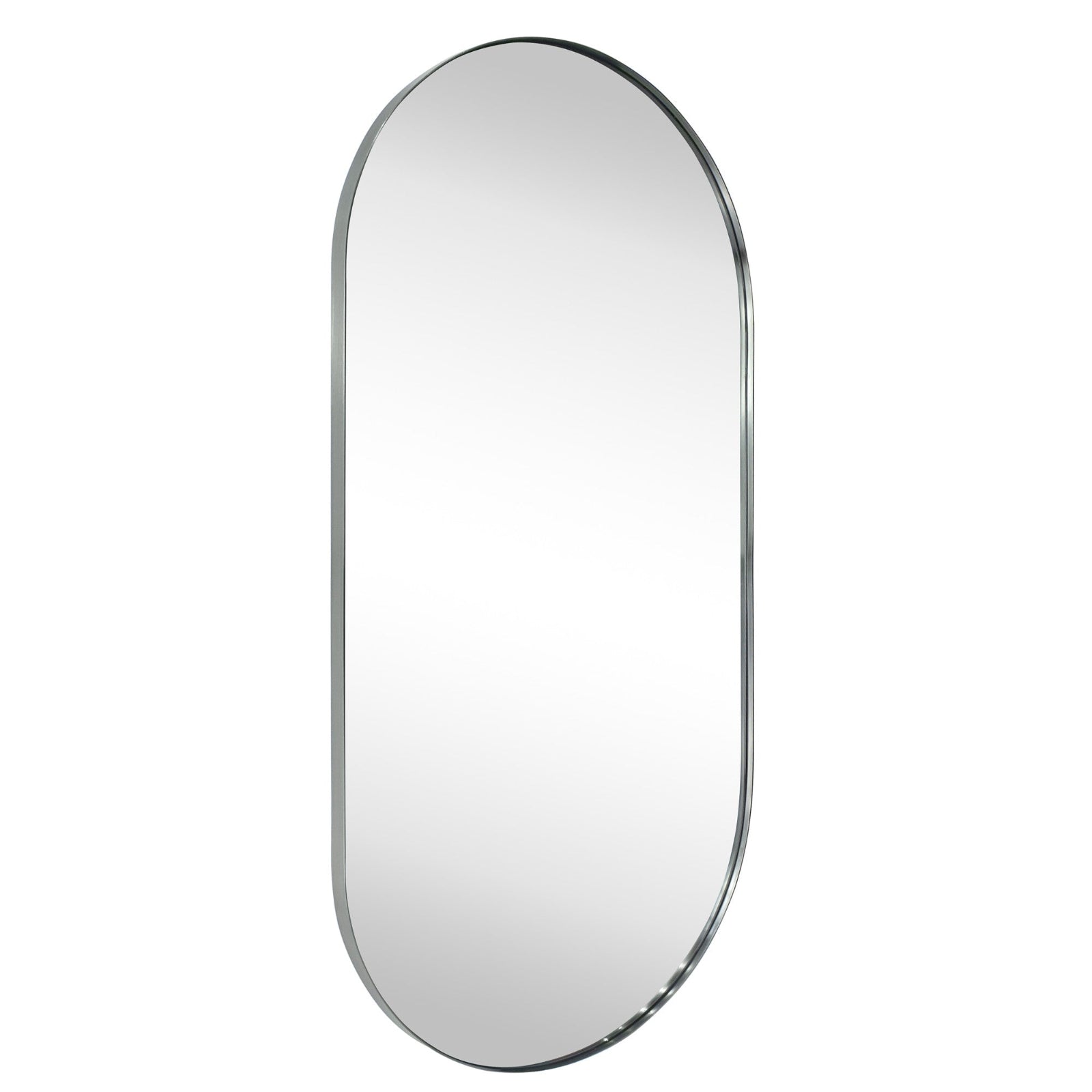 Oval Metal Framed Wall Mounted Bathroom Vanity Mirror