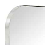 Rounded Corner Mantel Framed Wall Mounted Bathroom Mirror