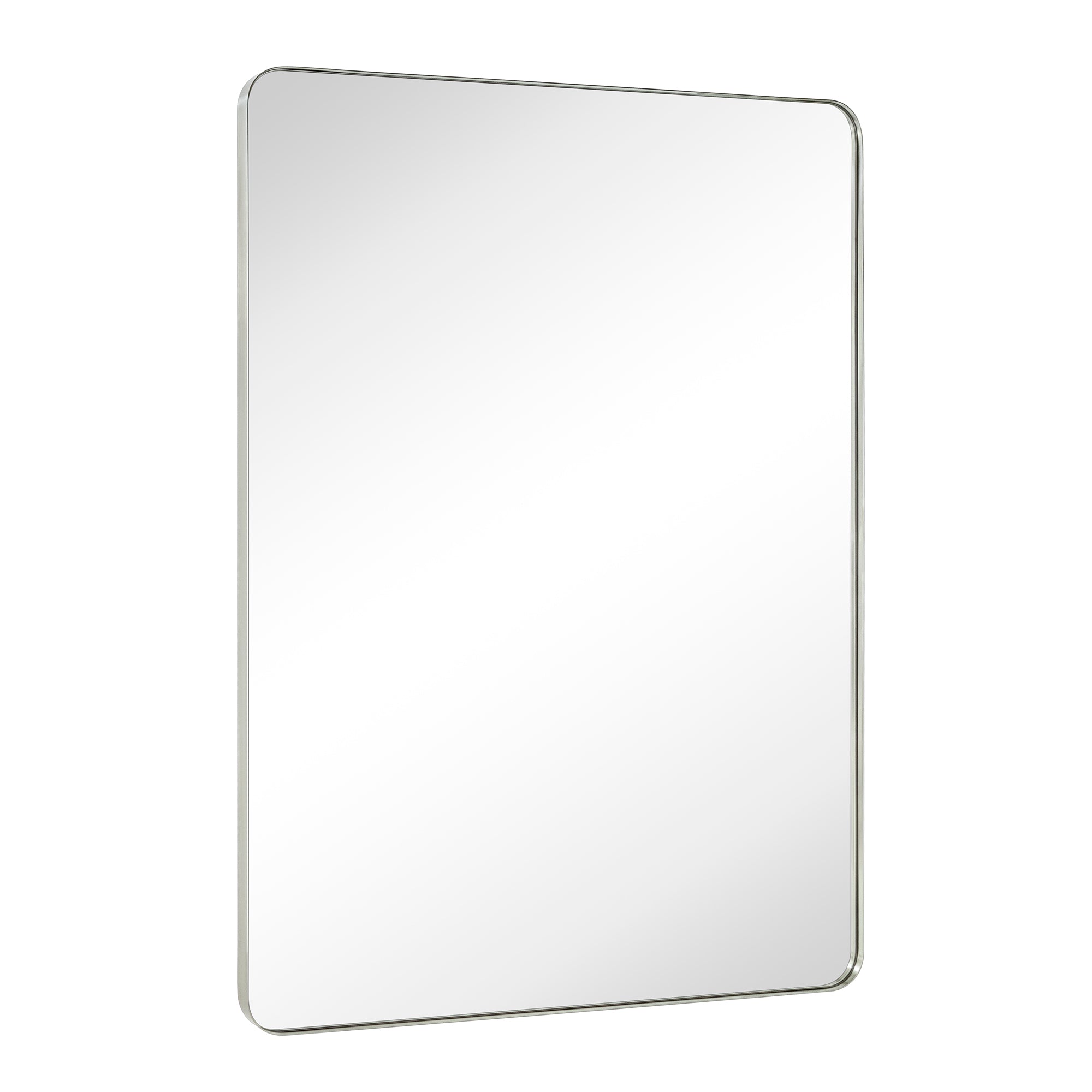 Rectangular Stainless Steel Metal Framed Wall Mounted Bathroom Vanity Mirror