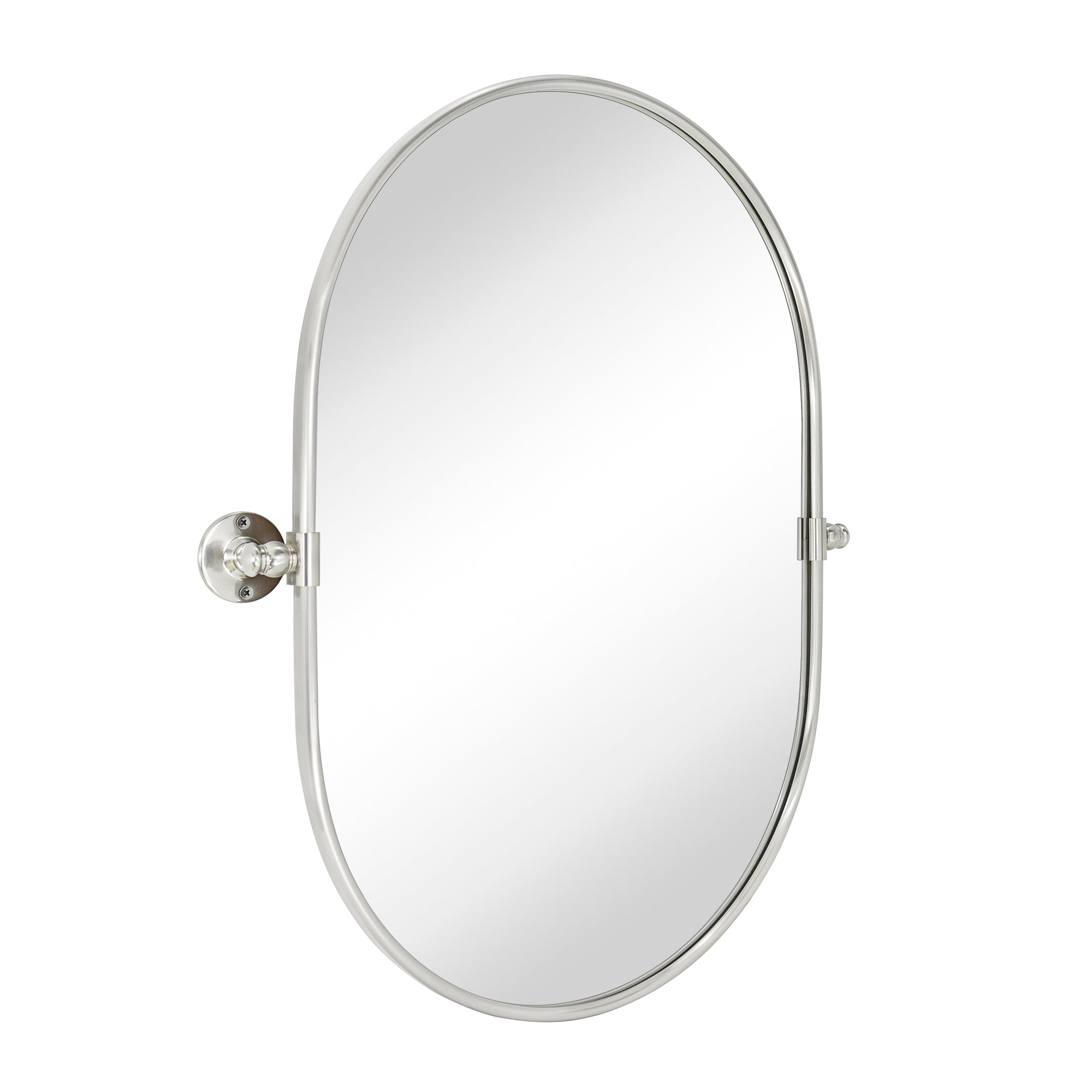 Pill Oval Metal Framed Tilting Wall Mounted Bathroom Vanity Mirror