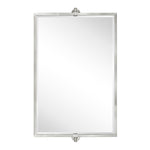 Pivot Rectangular Metal Framed Horizontal Wall Mount Bathroom Vanity Mirror