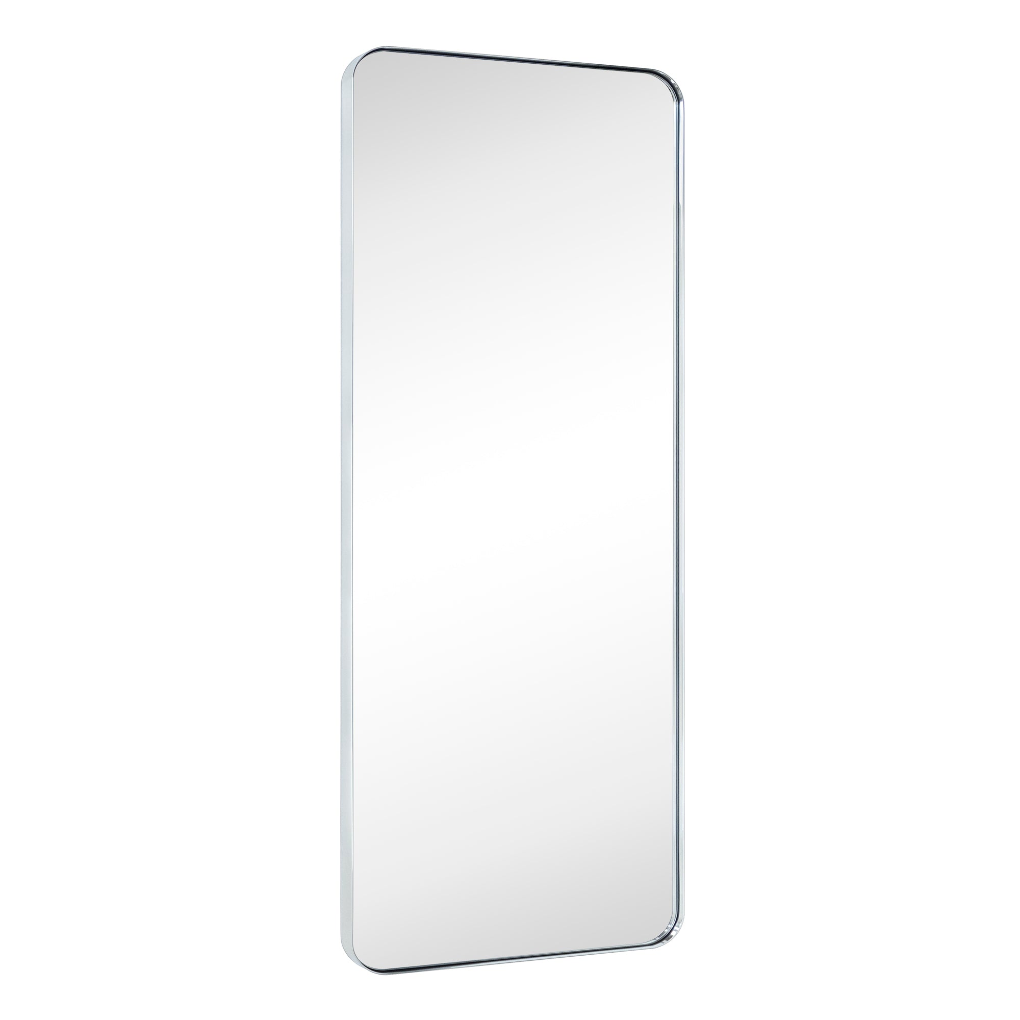 Rectangular Stainless Steel Metal Framed Wall Mounted Bathroom Vanity Mirror