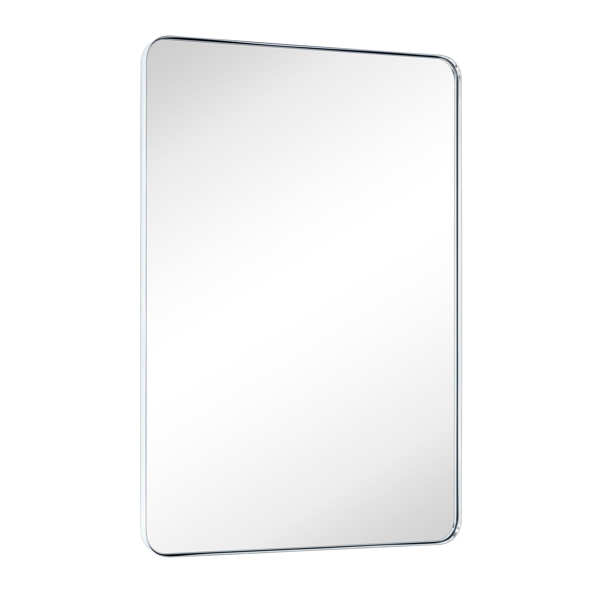 Rectangular Stainless Steel Metal Framed Wall Mounted Bathroom Vanity Mirror