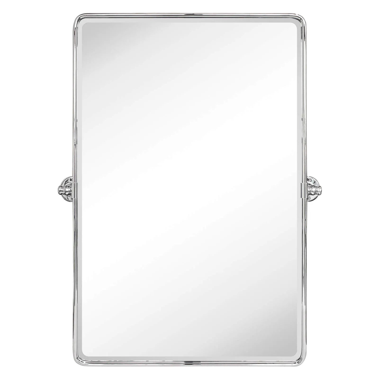 Rectangular Metal Framed Wall Mounted Bathroom Vanity Mirror