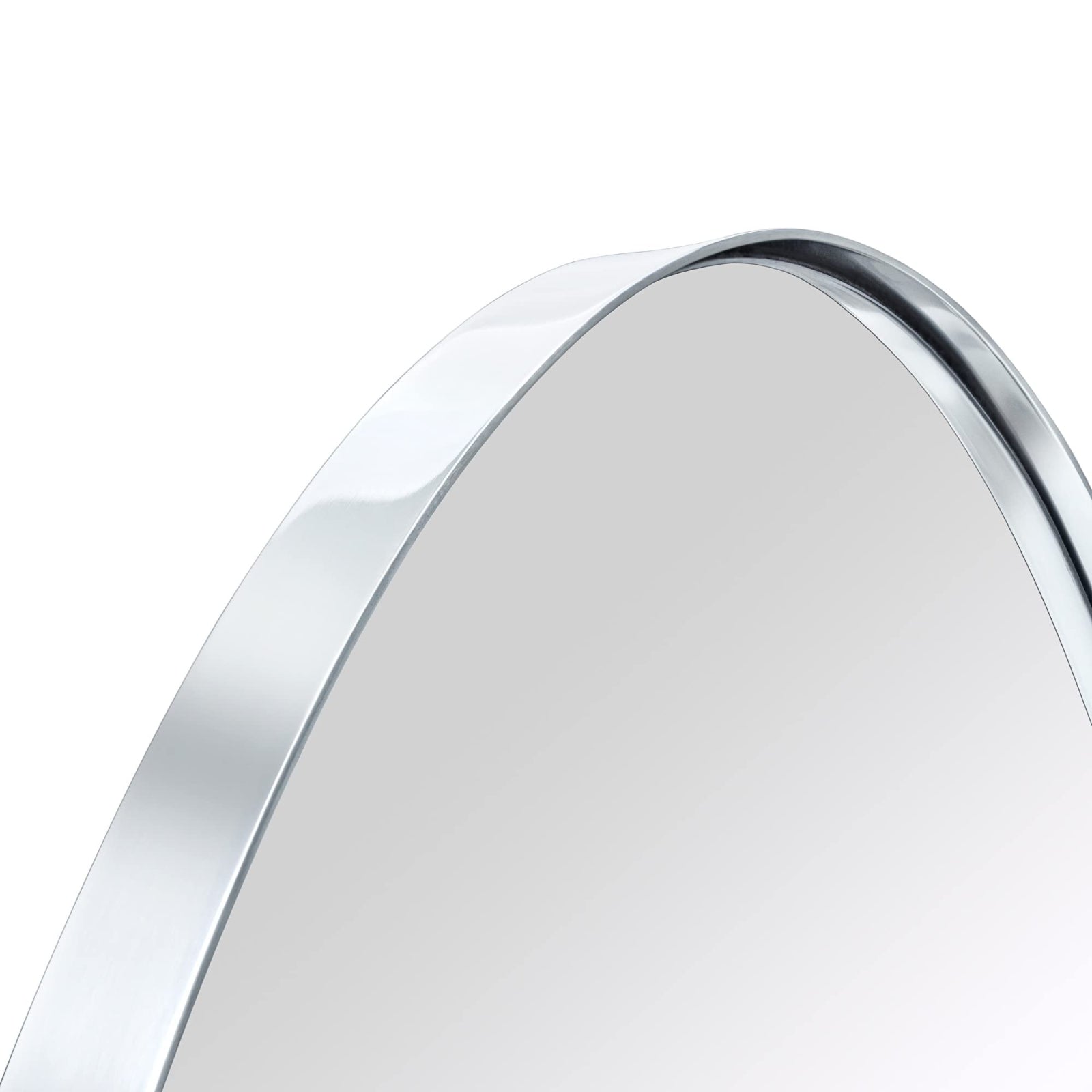 Oval Metal Framed Wall Mounted Bathroom Vanity Mirror