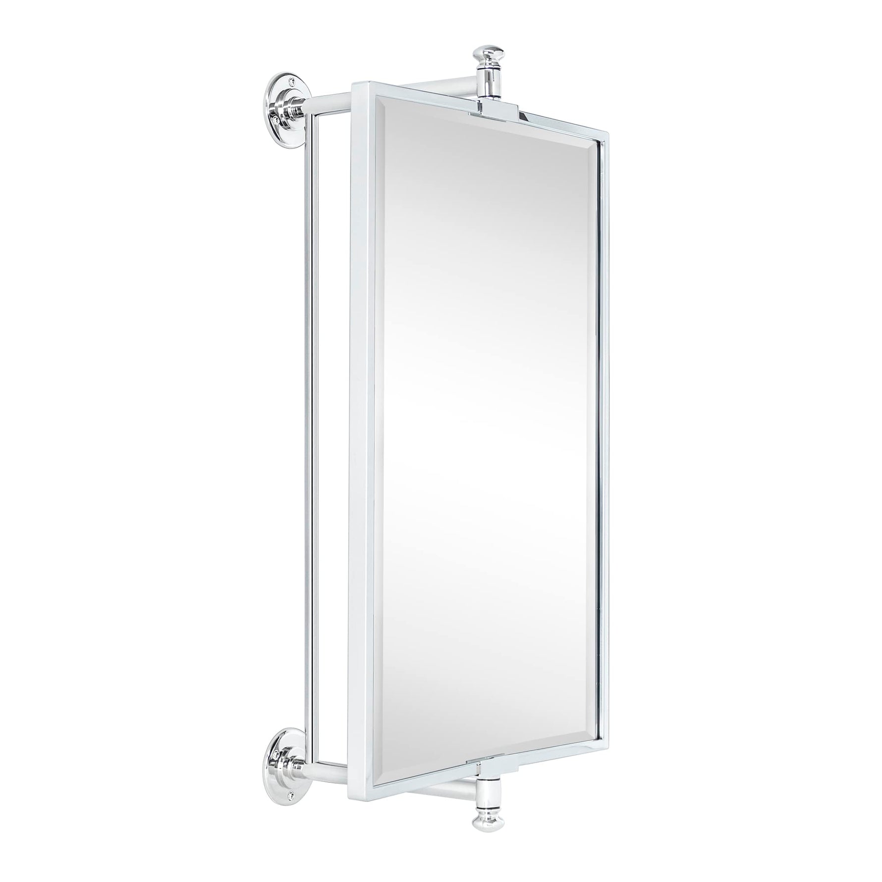Rectangular Metal Framed Wall Mounted Bathroom Vanity Mirror