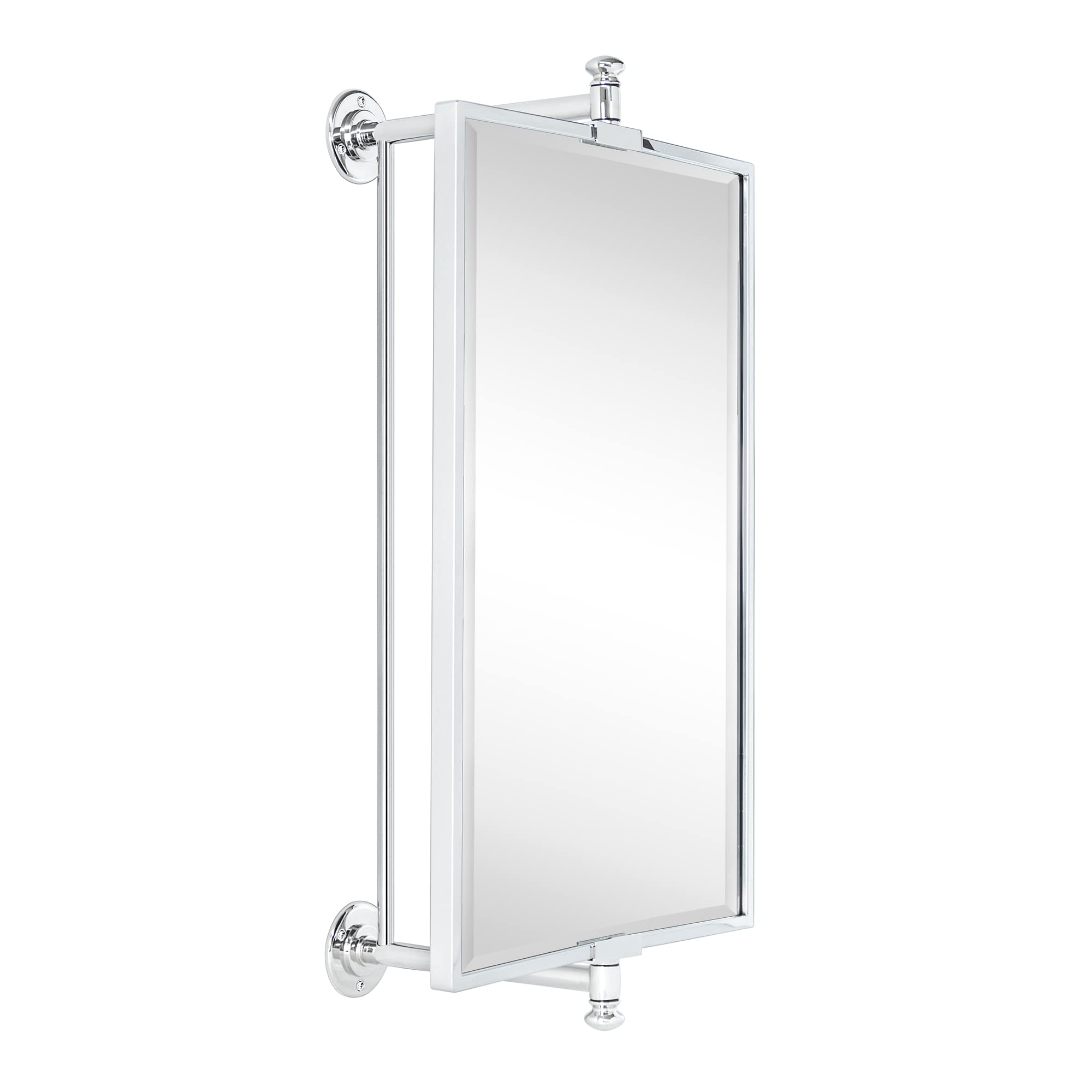 Rectangular Metal Framed Wall Mounted Bathroom Vanity Mirror