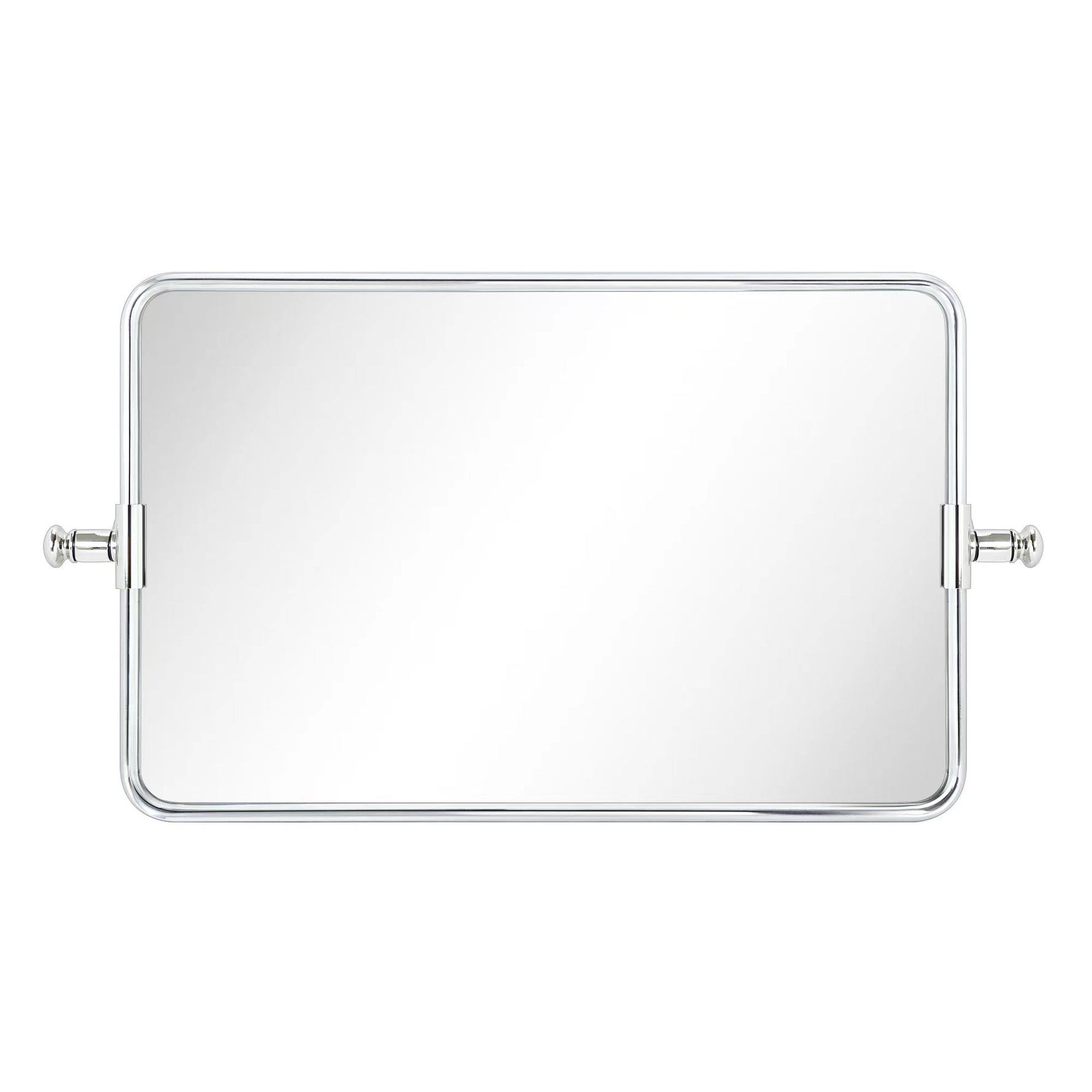Rectangular Metal Framed Wall Mounted Bathroom Vanity Mirror
