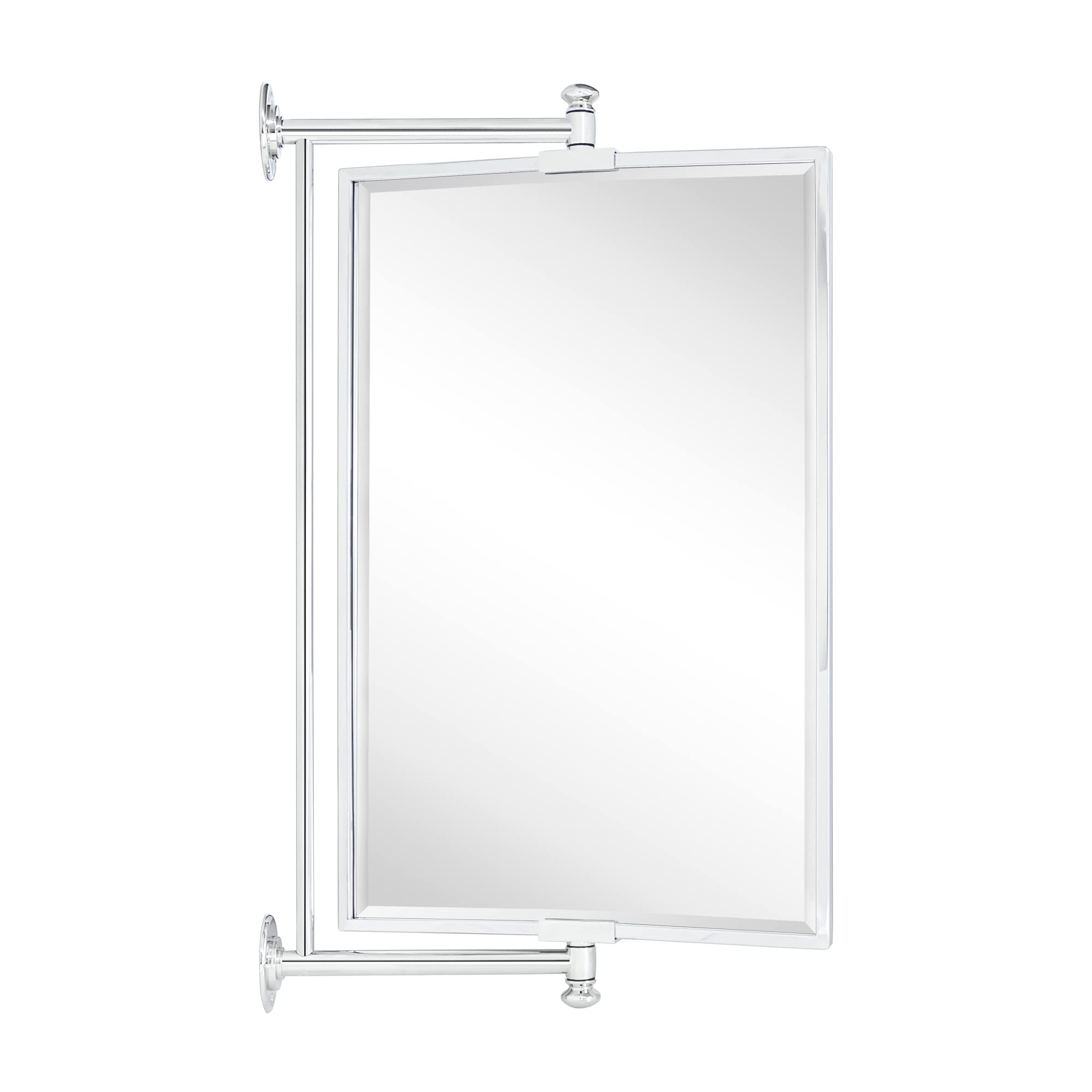 Rectangular Metal Framed Wall Mounted Bathroom Vanity Mirror