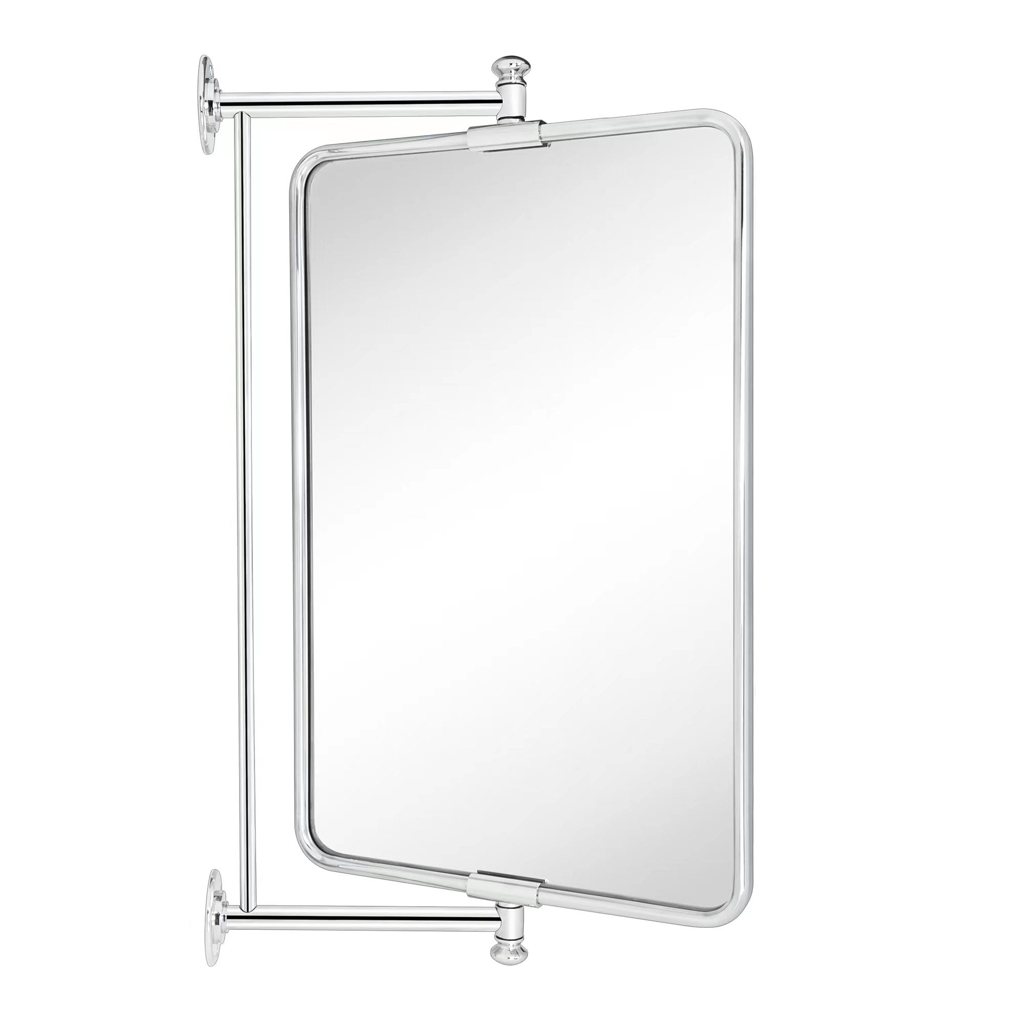 Rectangular Metal Framed Wall Mounted Bathroom Vanity Mirror