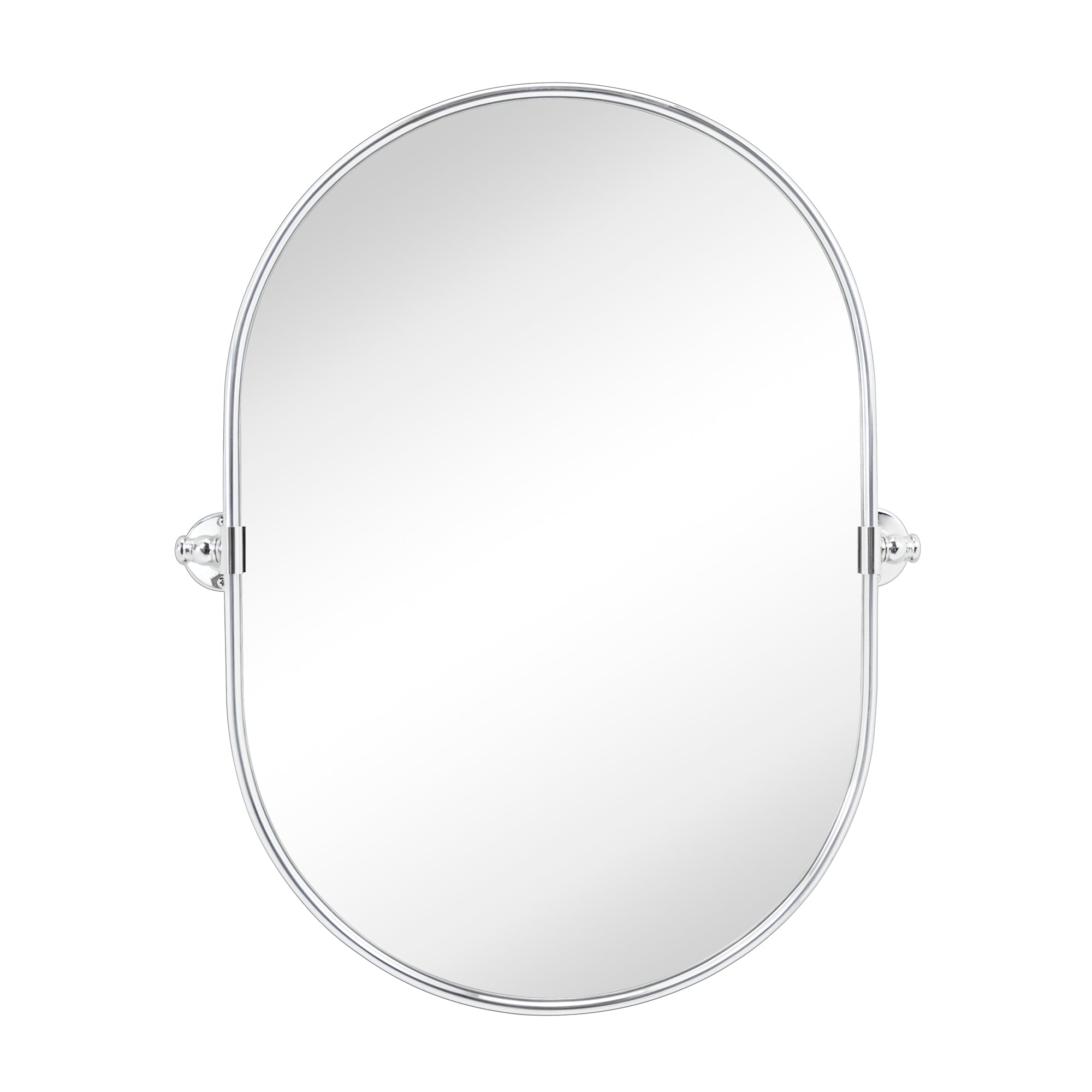 Pill Oval Metal Framed Tilting Wall Mounted Bathroom Vanity Mirror