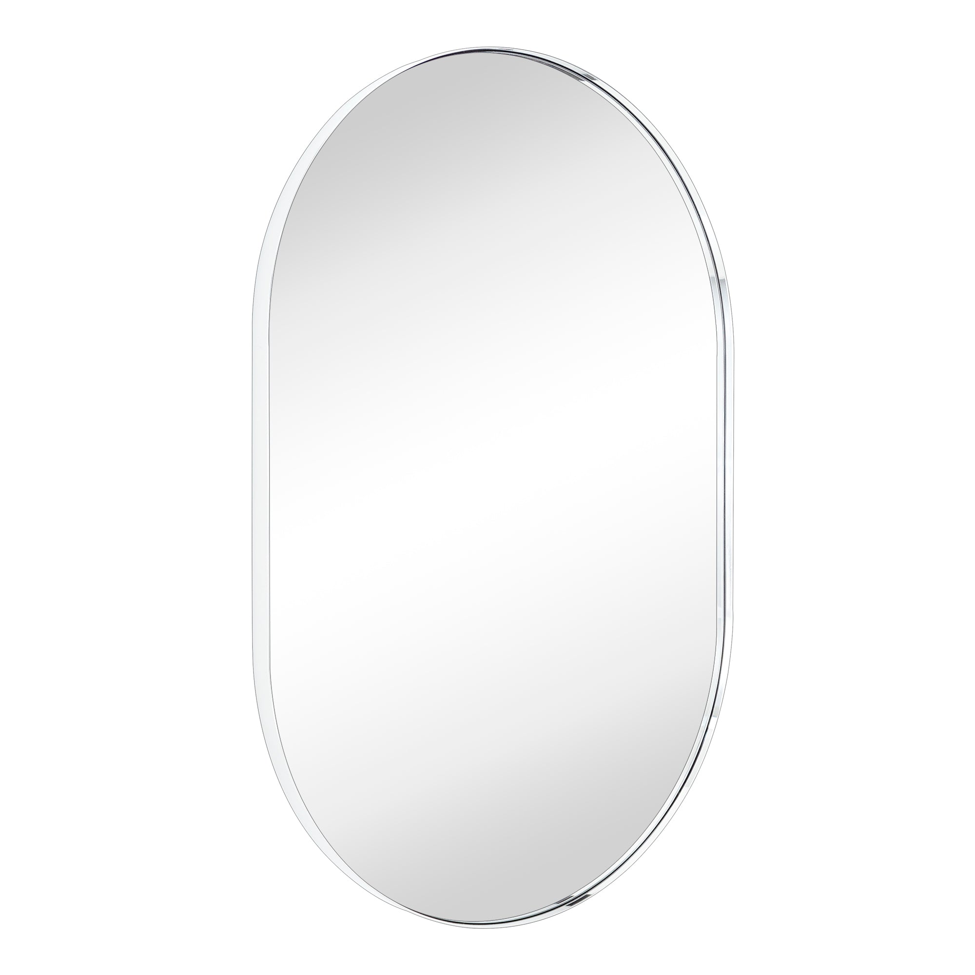 Oval Metal Framed Wall Mounted Bathroom Vanity Mirror