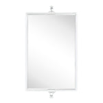 Rectangular Metal Framed Wall Mounted Bathroom Vanity Mirror