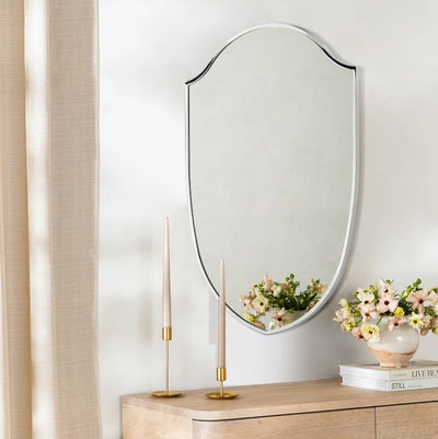 irregular accent mirror for entry, dresser, mantel , bathroom and living room