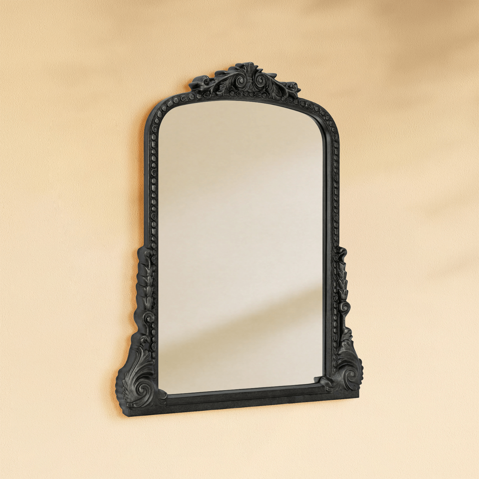 Cummons Vintage Arch Bathroom Mirrors VA0004 Black Foil 22x28" TEHOME