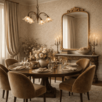 Cummons Vintage Arch Bathroom Mirrors VA0004 Black Foil 22x28" TEHOME