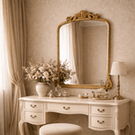 Cummons Vintage Arch Bathroom Mirrors VA0004 Black Foil 22x28" TEHOME