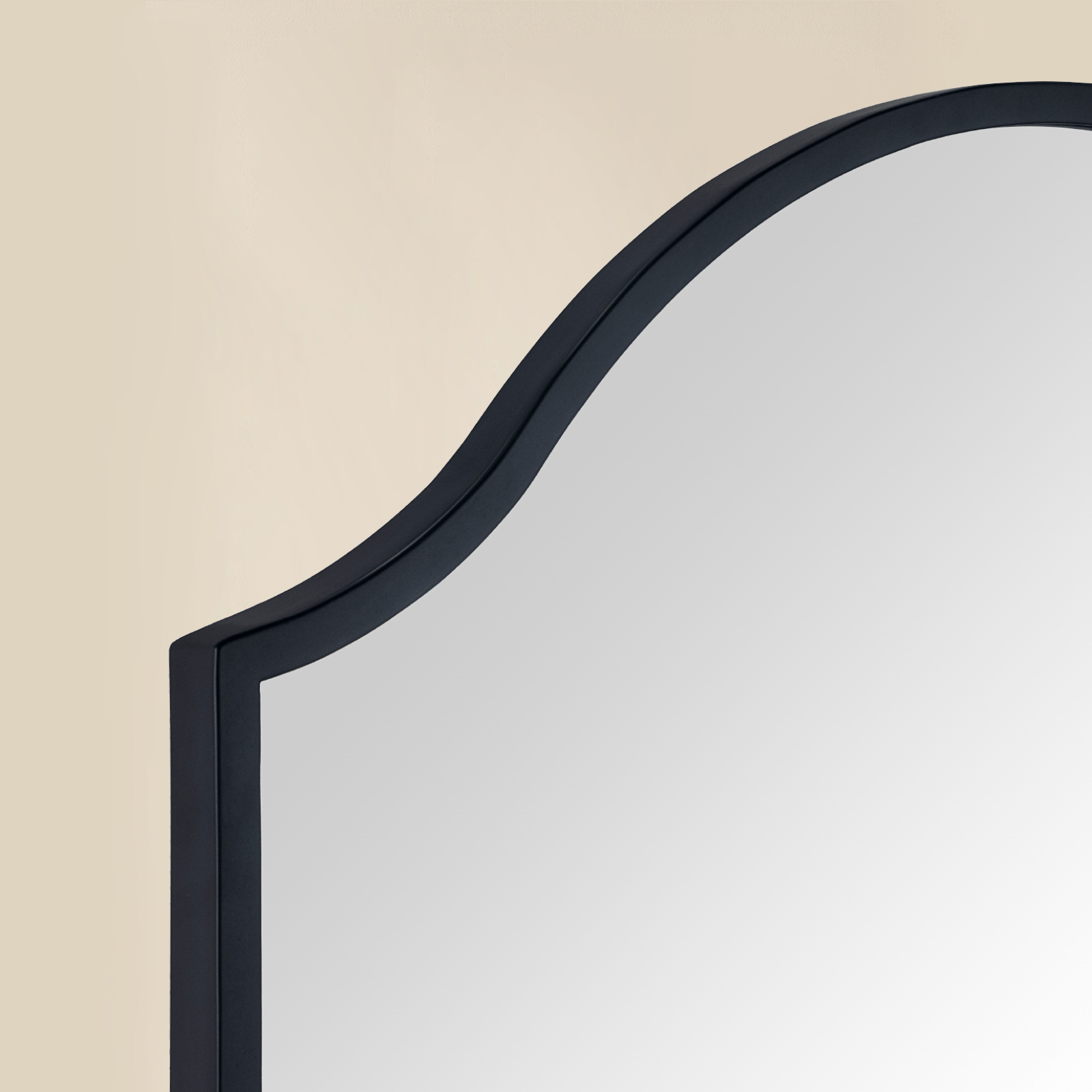 Faus Modern Irregular Wall Mirrors GC-XY007 Black 20x30" TEHOME