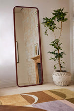 Rectangular Wood Framed Wall Mounted Bathroom Vanity Mirror