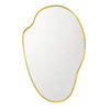 Vallia Modern Irregular Wall Mirrors, 22x24" in Brushed Gold